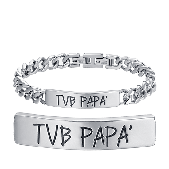 MAN'S STEEL BRACELET TVB PAPA' Luca Barra