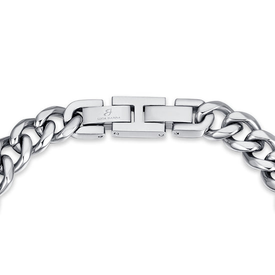SILVER CHAIN LINK STEEL MEN'S BRACELET
