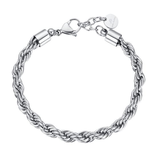 MAN'S BRACELET IN STEEL KNITTED MESH Luca Barra