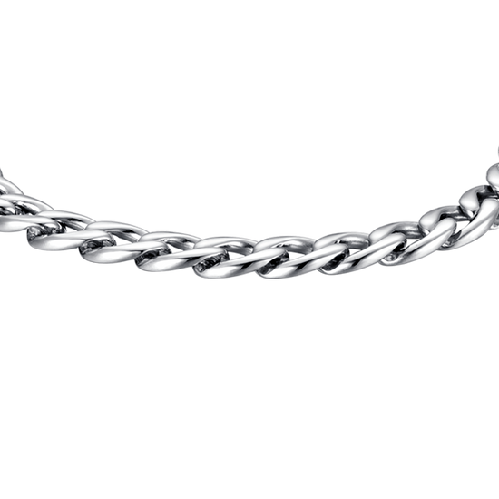 SILVER MESH STEEL MEN'S BRACELET