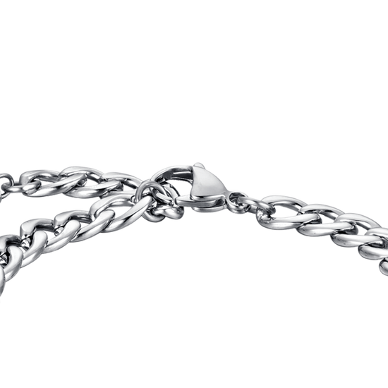 SILVER MESH STEEL MEN'S BRACELET