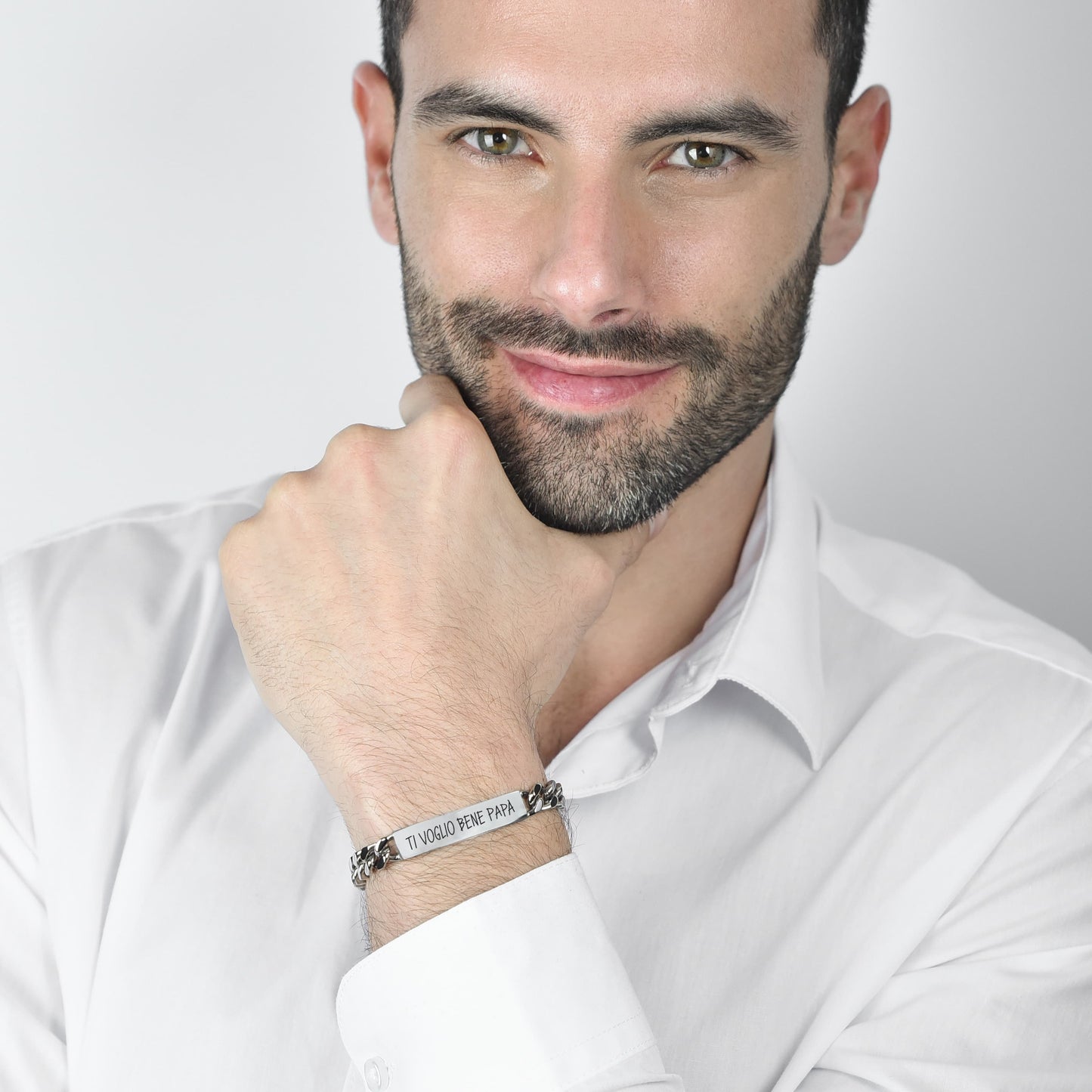 STEEL MEN'S BRACELET I LOVE YOU DAD