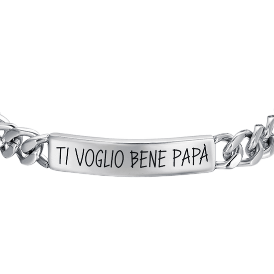 STEEL MEN'S BRACELET I LOVE YOU DAD