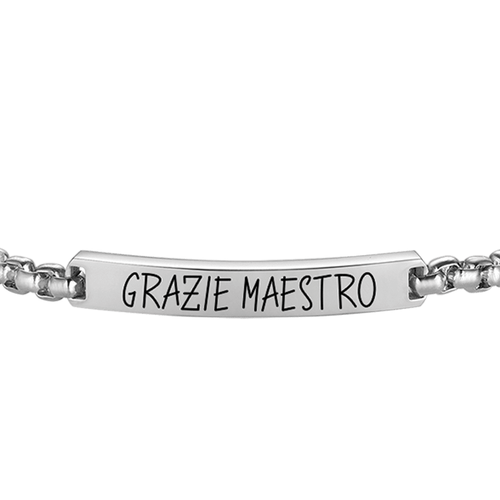 STEEL MEN'S GRACE MASTER BRACELET WITH PLATE