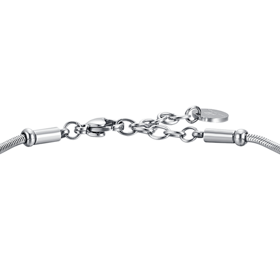 STEEL MEN'S BRACELET WITH BLUE STONE