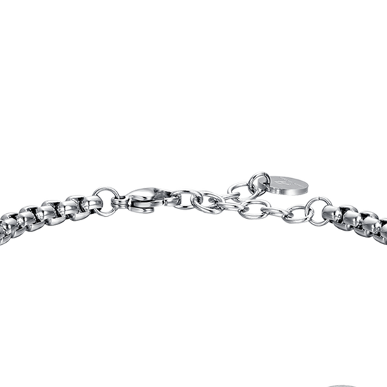 Upload image to Gallery BRACELET MEN IN STEEL ZODIAC SIGN ARIES PLATE

