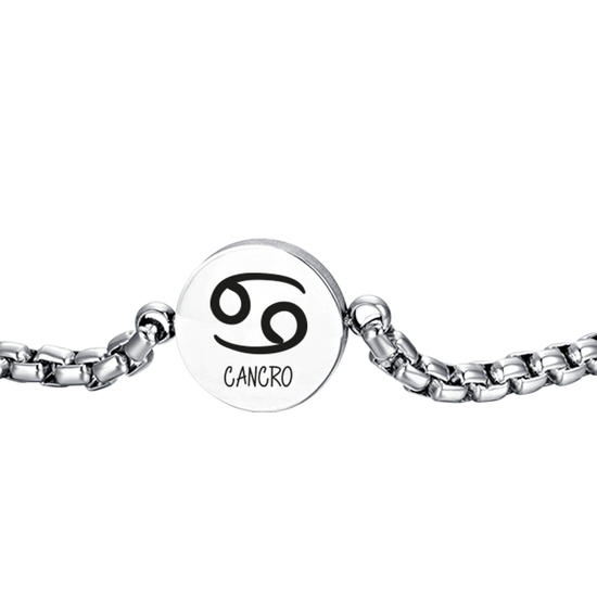 Upload image to Gallery BRACELET MEN IN STEEL ZODIAC SIGN CANCER PLATE

