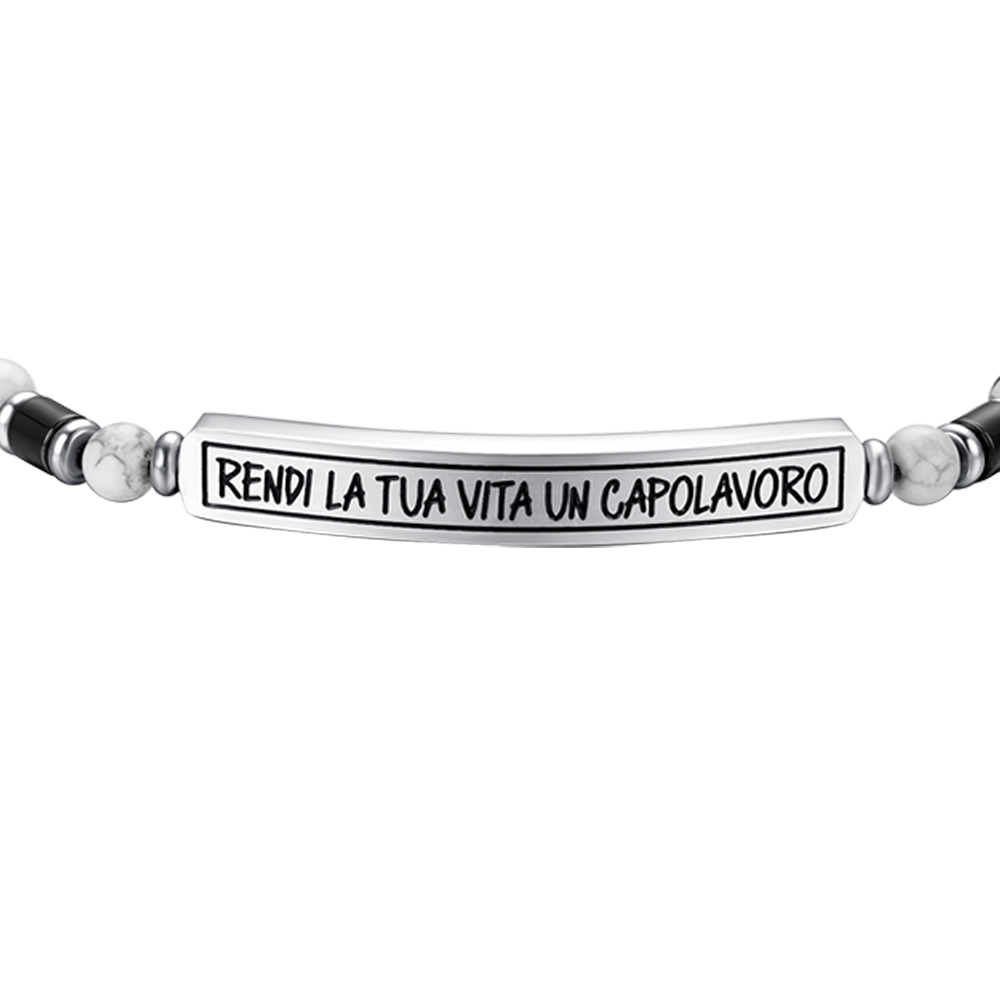 BRACCIALE UOMO IN ACCIAIO RENDI LA TUA VITA UN CAPOLAVORO Luca Barra