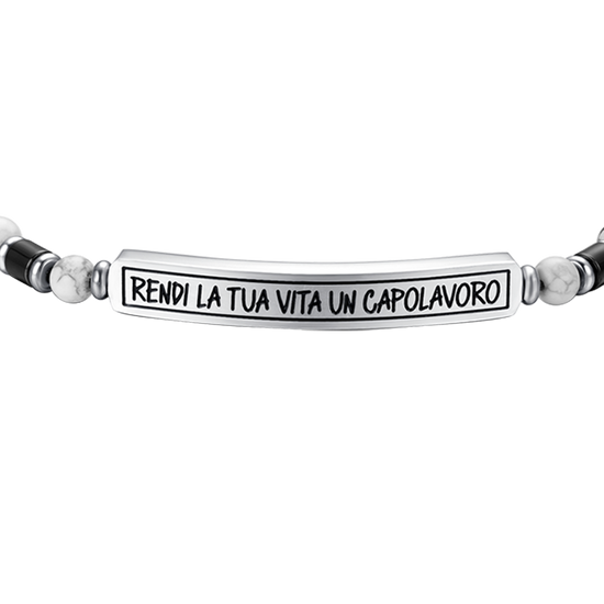 BRACCIALE UOMO IN ACCIAIO RENDI LA TUA VITA UN CAPOLAVORO Luca Barra