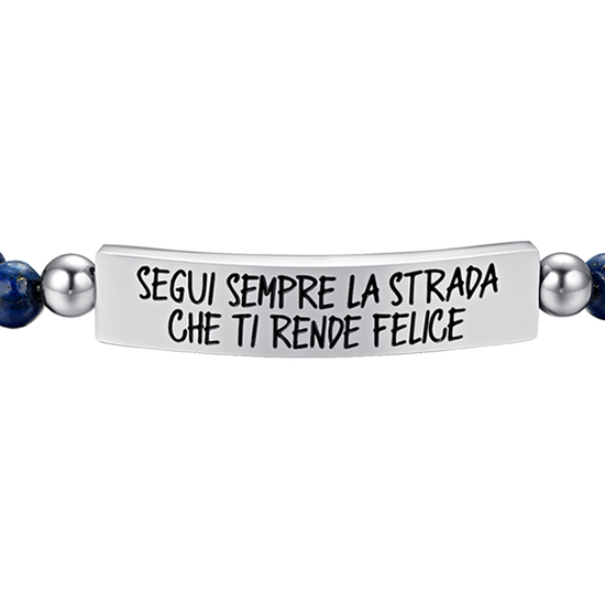 Upload image to Gallery Men's Steel BRACELET ALWAYS FOLLOW THE ROAD THAT MAKES YOU HAPPY
