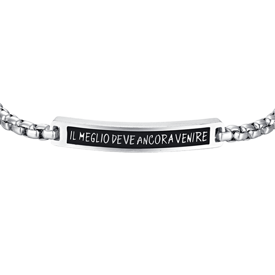 STEEL PLATE MEN'S BRACELET THE BEST IS YET TO COME