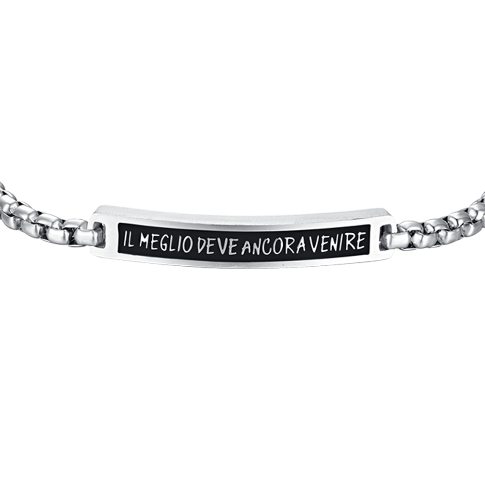 STEEL PLATE MEN'S BRACELET THE BEST IS YET TO COME