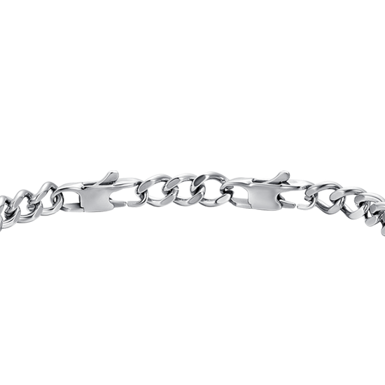 Upload image to Gallery Men's ELEMENT STEEL BRACELET WITH WHITE CRYSTALS
