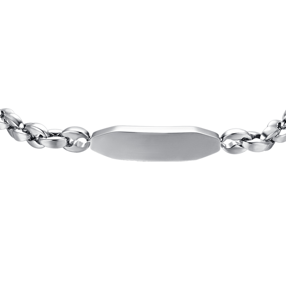 STEEL MEN'S BRACELET WITH ELEMENT
