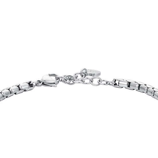 Carica immagine nella Galleria BRACCIALE UOMO IN ACCIAIO PIETRA OCCHIO DI TIGRE
