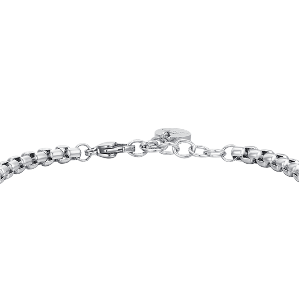 men's steel bracelet with cross Luca Barra