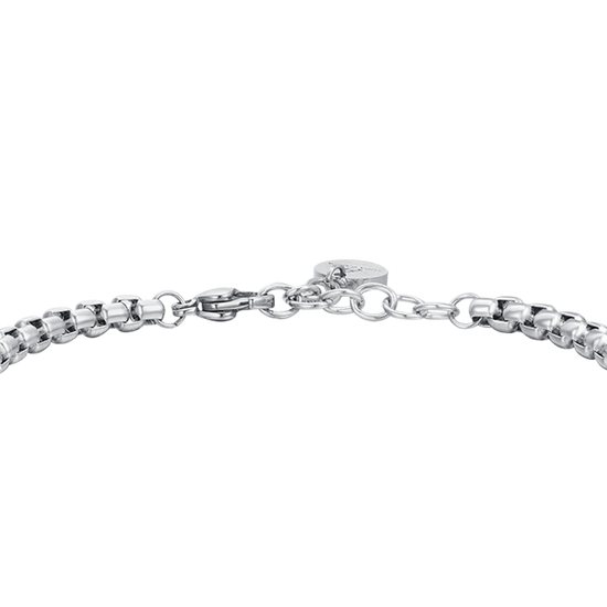 STEEL MEN'S BRACELET WITH CROSS