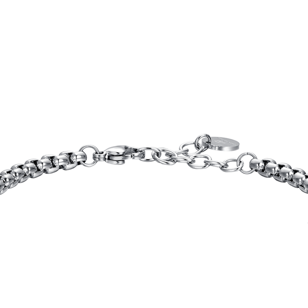 STEEL MEN'S BRACELET ANCHOR IP BLACK