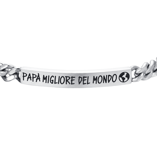 STEEL MEN'S BRACELET BEST DAD IN THE WORLD