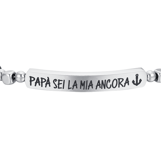 STEEL MEN'S BRACELET DADDY YOU ARE MY ANCHOR