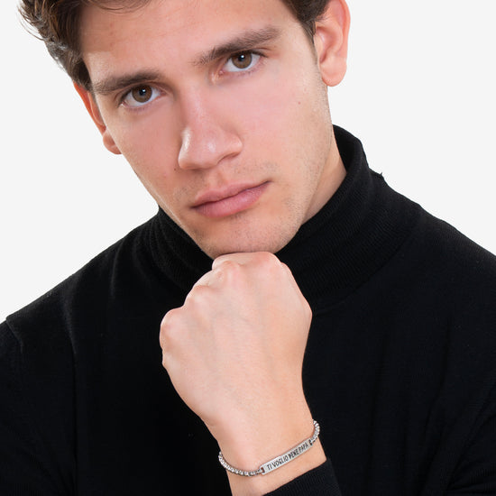 STEEL MEN'S BRACELET I LOVE YOU DAD