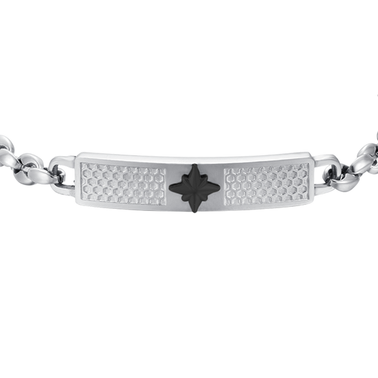 Upload image to Gallery Men's Steel BRACELET WITH WIND PINK PLATE
