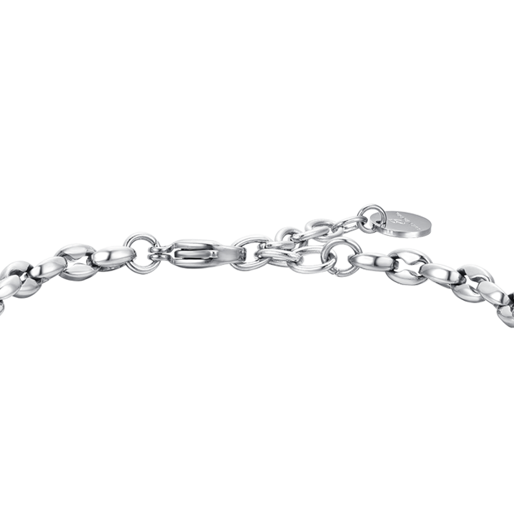 MAN'S BRACELET IN STEEL WITH ANCHOR Luca Barra