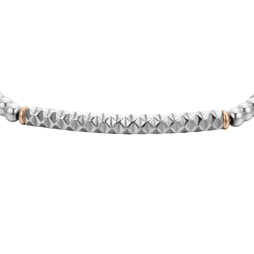 GRAY HEMATITE STEEL MEN'S BRACELET