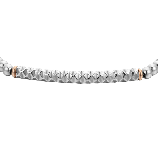 GRAY HEMATITE STEEL MEN'S BRACELET