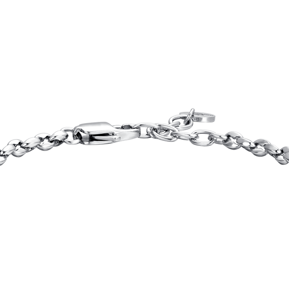 MAN'S BRACELET IN STEEL WITH ANCHOR Luca Barra