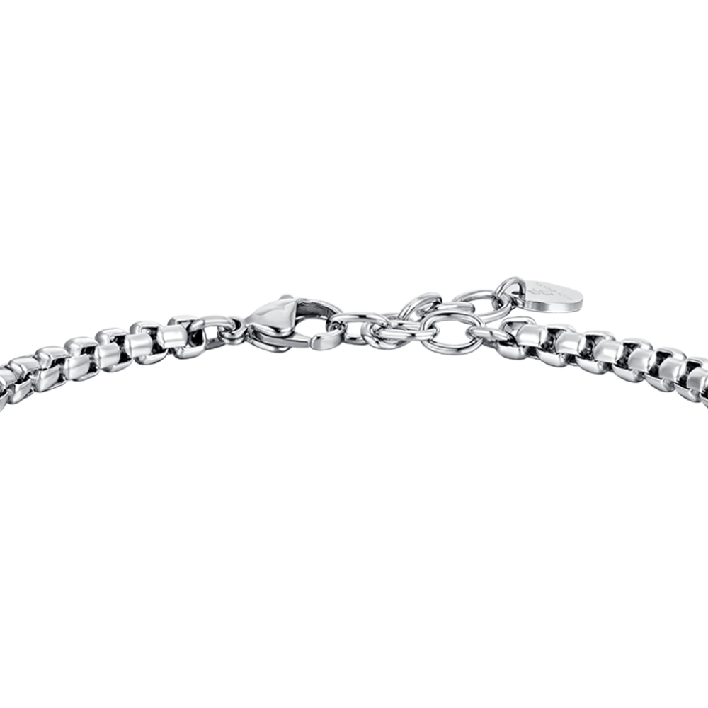 STEEL MEN'S BRACELET CENTRAL ELEMENTS