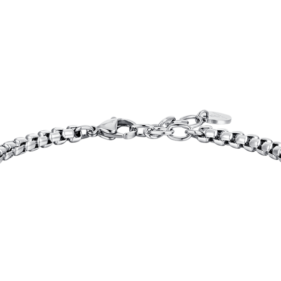 STEEL MEN'S BRACELET CENTRAL ELEMENTS