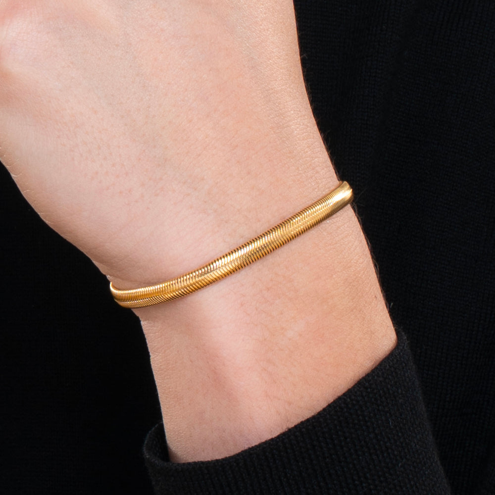 IP GOLD STEEL MEN'S BRACELET