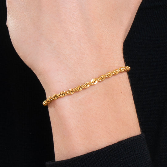 IP GOLD STEEL MEN'S BRACELET