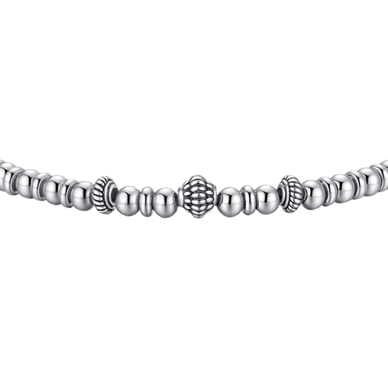 BRACCIALE UOMO IN ACCIAIO CON ELEMENTI IN ACCIAIO CON EFFETTO VINTAGE