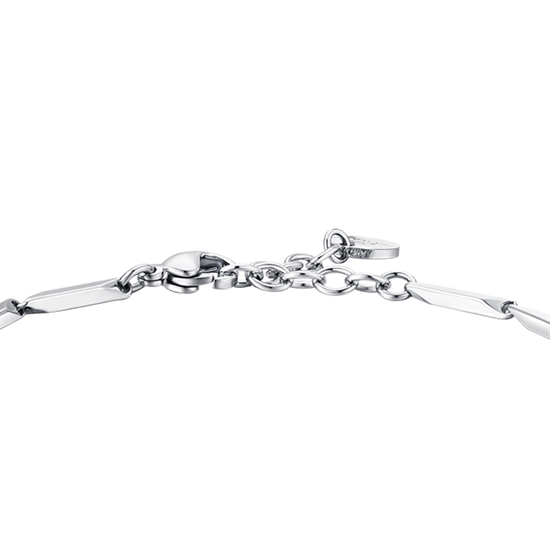 BRACCIALE UOMO IN ACCIAIO CON PIETRE AGATA