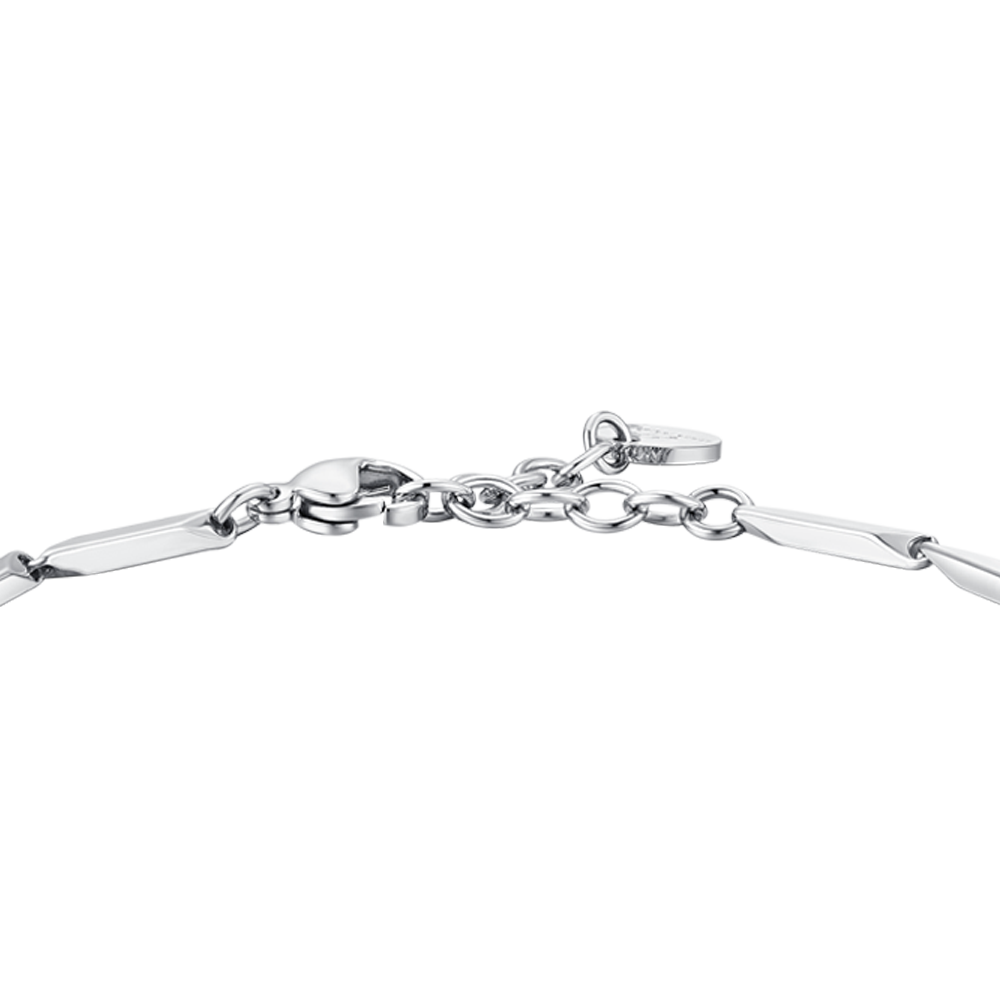 STEEL MEN'S BRACELET WITH LAPIS STONES