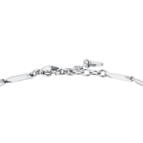 STEEL MEN'S BRACELET WITH LAPIS STONES
