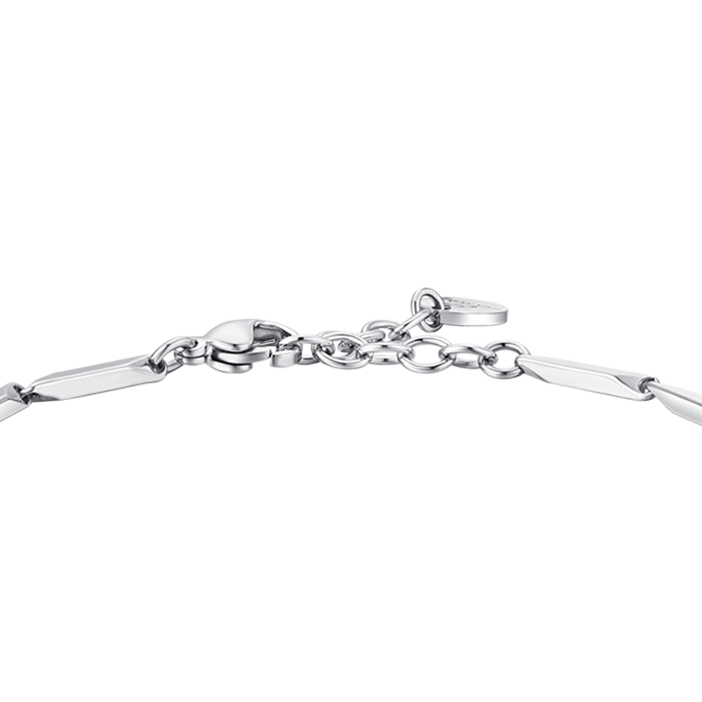 STEEL MEN'S BRACELET WITH TURQUOISE STONES