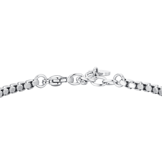 BRACCIALE UOMO IN ACCIAIO CON ROSA DEI VENTI ED ELEMENTI IN ACCIAIO IP NERO