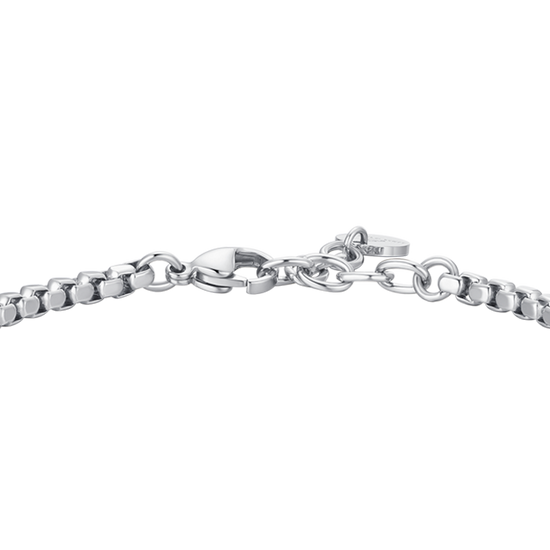 BRACCIALE UOMO IN ACCIAIO CON ANCORA ED ELEMENTI IN ACCIAIO IP ROSE