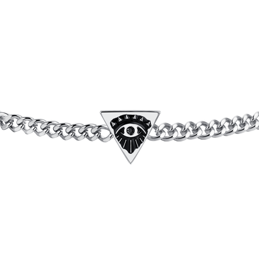 BRACCIALE UOMO IN ACCIAIO CON OCCHIO