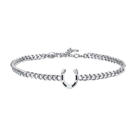 BRACCIALE UOMO IN ACCIAIO CON FERRO DI CAVALLO
