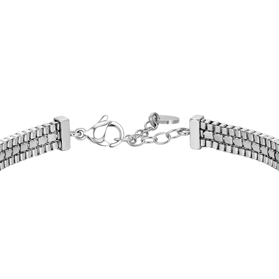 BRACCIALE UOMO IN ACCIAIO E ZIRCONI BLU