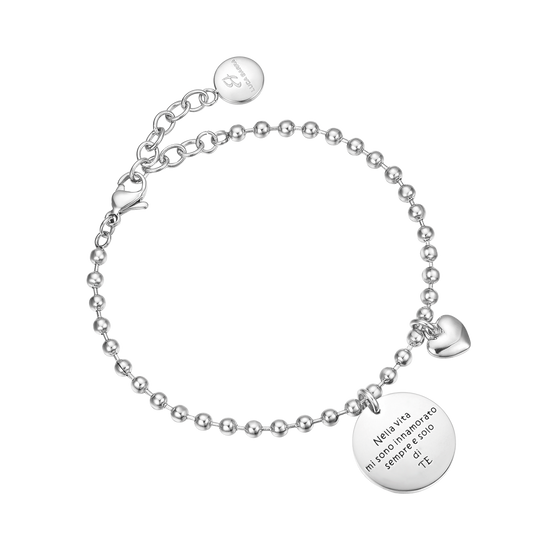 ACC BRACELET. WITH PENDANT IN LIFE I ONLY EVER FELL IN LOVE WITH YOU