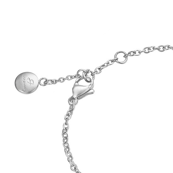WOMAN'S BRACELET IN STAINLESS STEEL WITH LOCK AND WHITE CRYSTALS Luca Barra