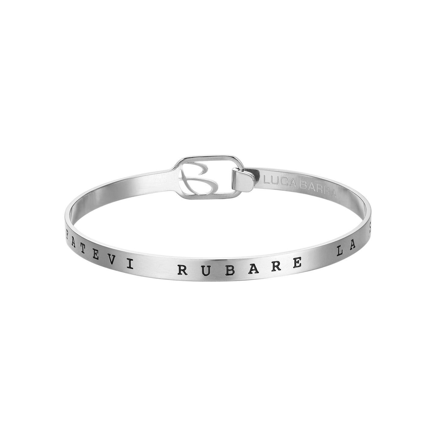 RIGID STEEL BRACELET "DON'T LET HOPE BE STEALED" Luca Barra