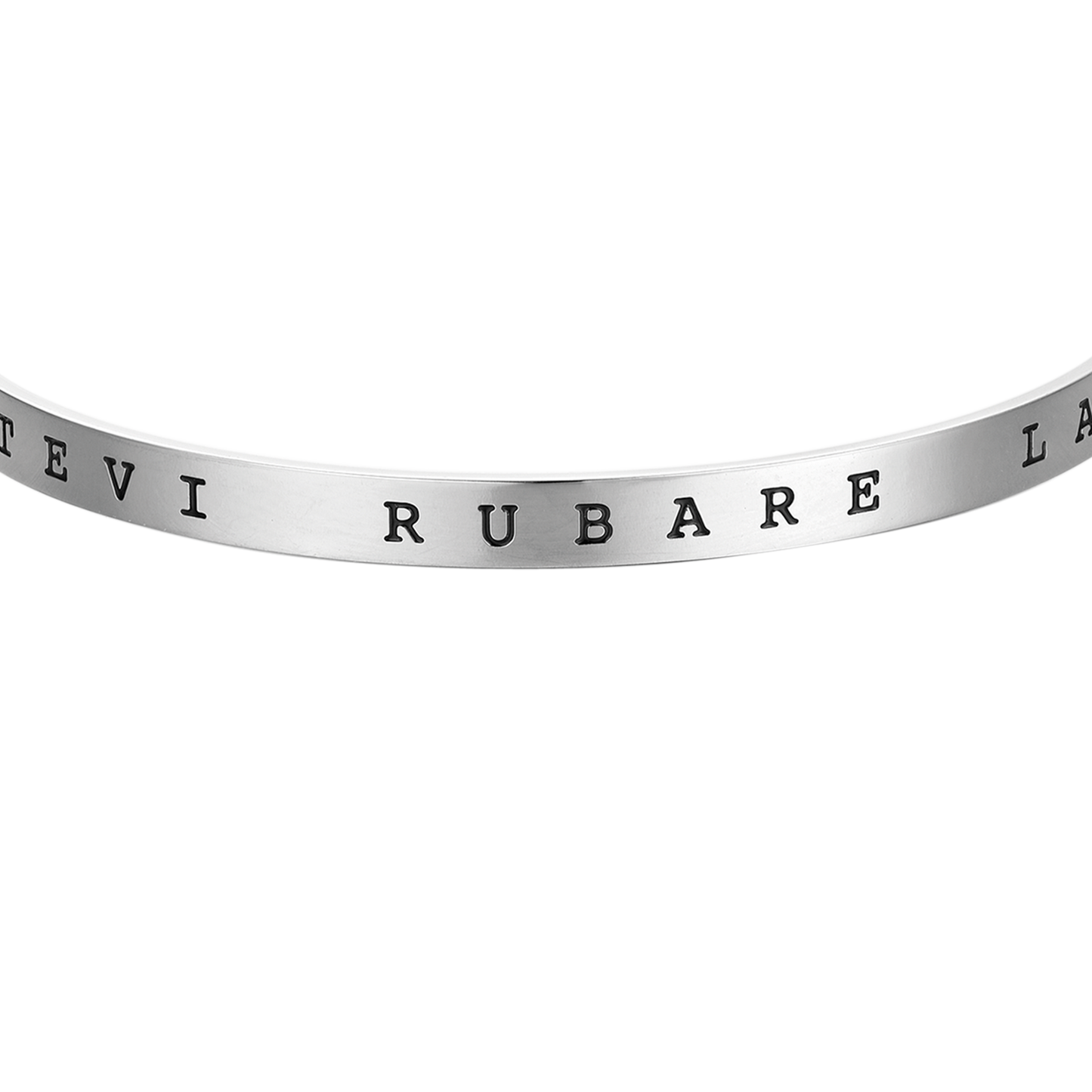 RIGID STEEL BRACELET "DON'T LET HOPE BE STEALED" Luca Barra