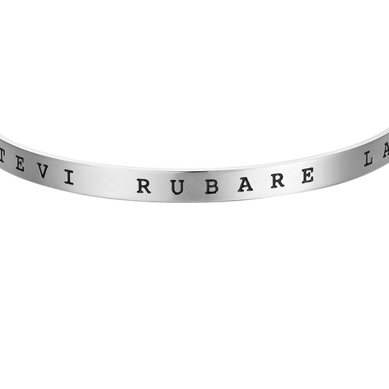 RIGID STEEL BRACELET "DON'T LET HOPE BE STEALED" Luca Barra