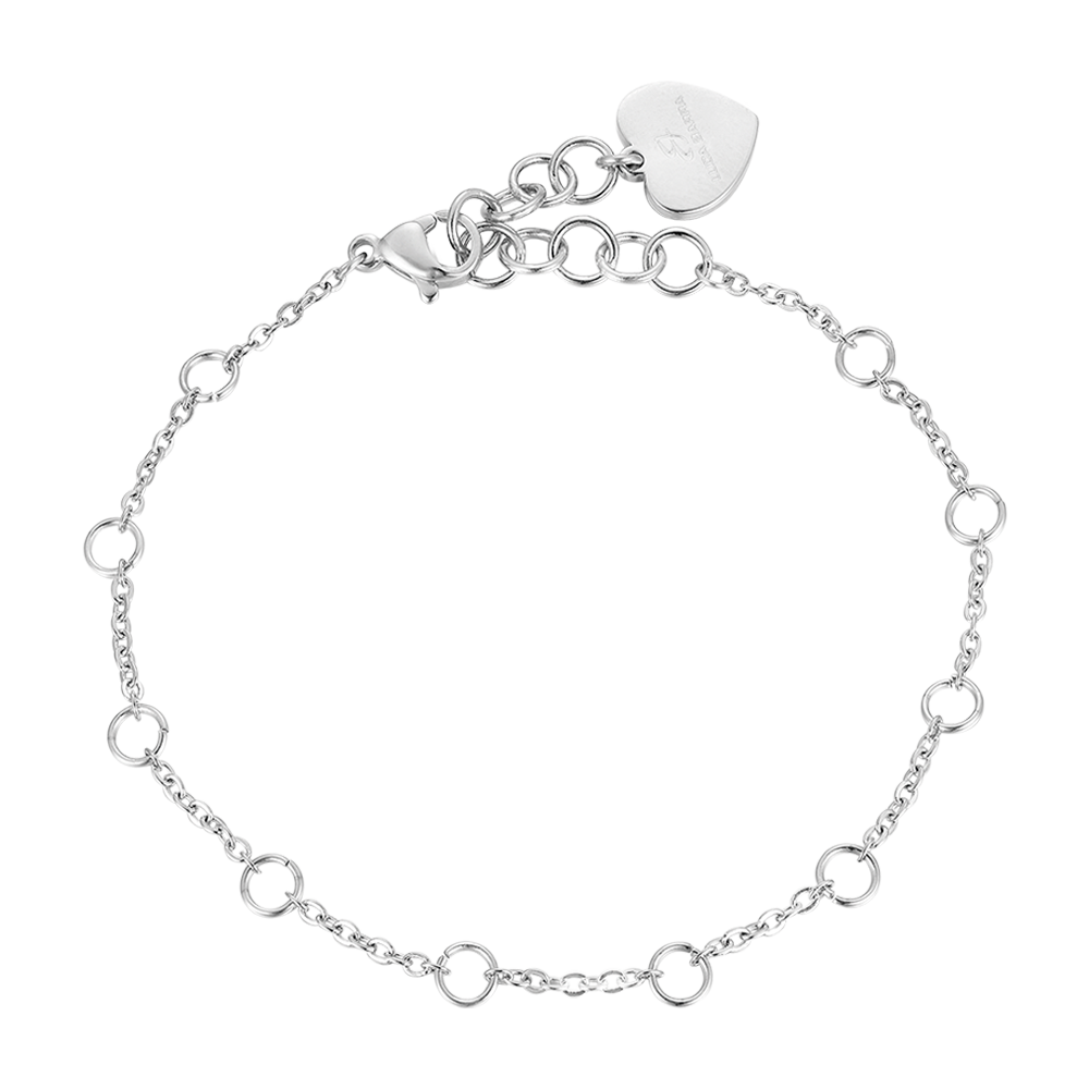 WOMAN'S BRACELET IN STEEL WITH RIMS Luca Barra